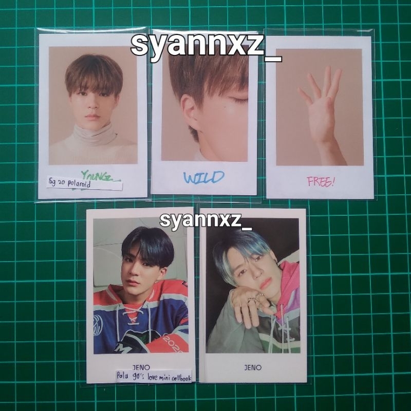 [baca deskripsi] polaroid jeno nct season greetings 2020 nct dream pola 90's love mini collect book 