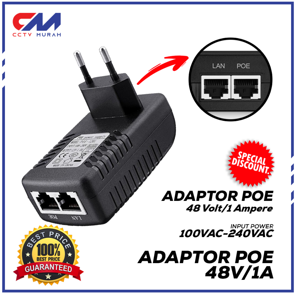 POE ADAPTOR TYPE PD-4805F 48V / 1A