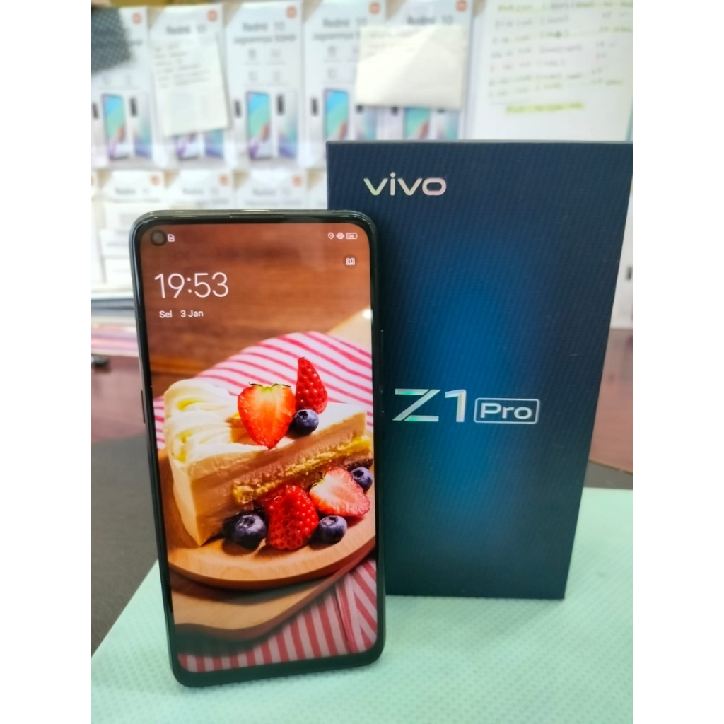 VIVO Z1 PRO 6/128GB 6 128 SECOND SEKEN ORIGINAL MULUS FULL SET RAM 8GB