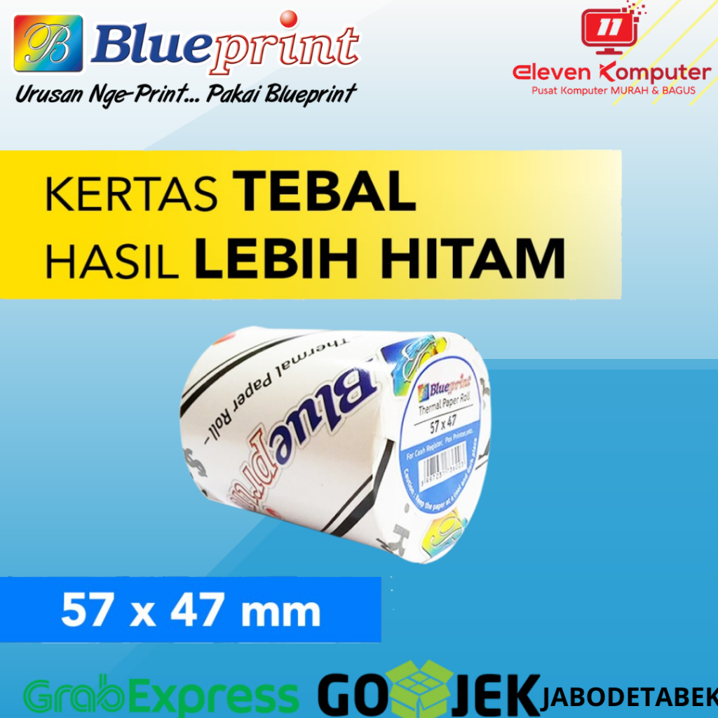 

Blueprint Kertas Thermal Coreless 57 x 47 mm 57x47
