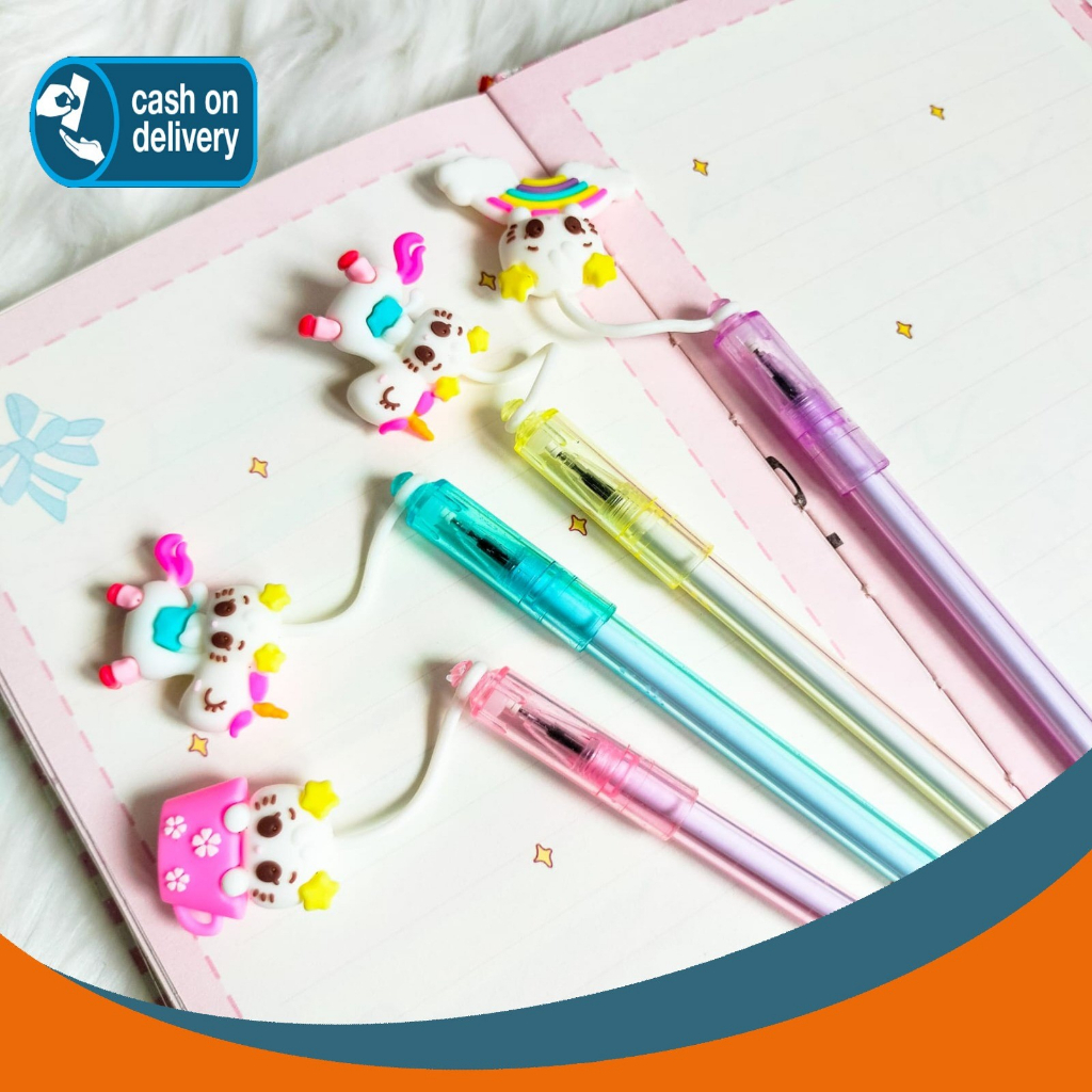 

PULPEN GANTUNGAN UNICORN KARET PEN GANTUNGAN ALAT TULIS BOLPOIN UNIK IMUT MURAH PEN GEL KARAKTER LUCU MURAH PENA
