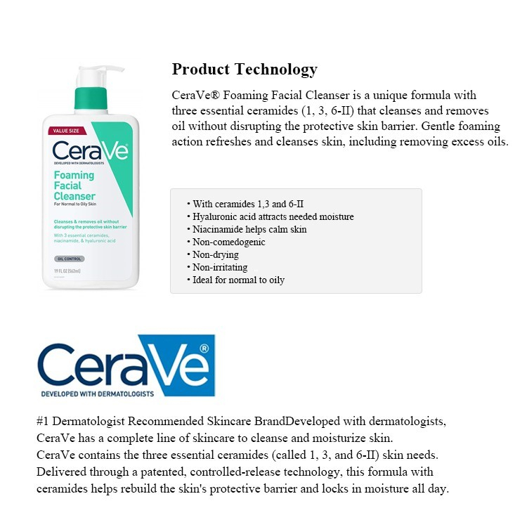 SALE⏰236ML CeraVe Body Moisturizing Lotion /Hydrating Cleanser / SA Smoothing  / Foaming Facial Cleanser 236ml