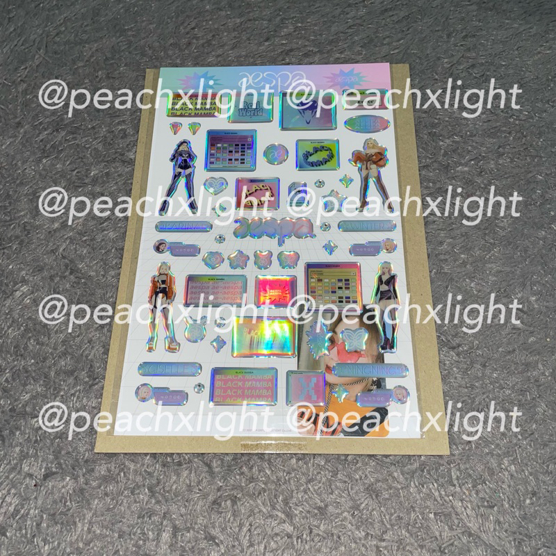AESPA EPOXY STICKER HOLOGRAM WINTER
