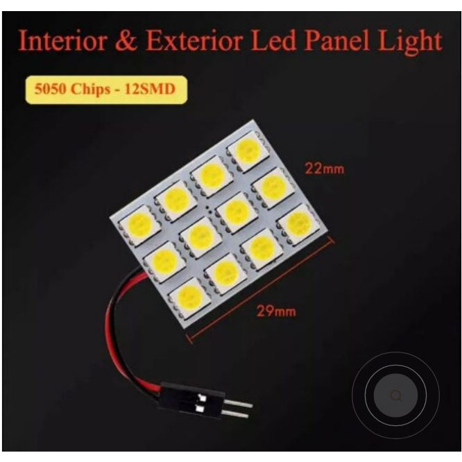 Lampu LED PLAFON 20 12 SMD Mobil Kabin Interior Super terang festoon t10