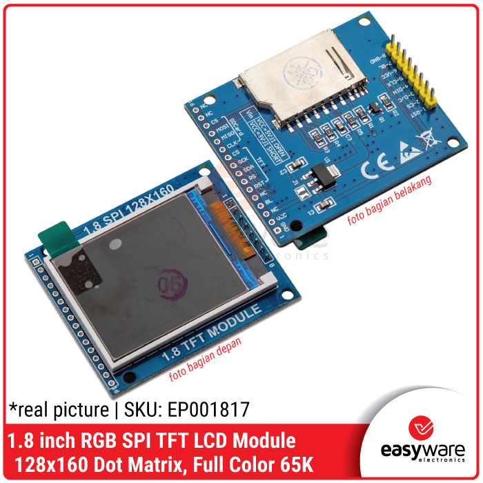 1.8 inch TFT LCD Module 128x60 RGB Serial SPI 128x160 LCD for Arduino