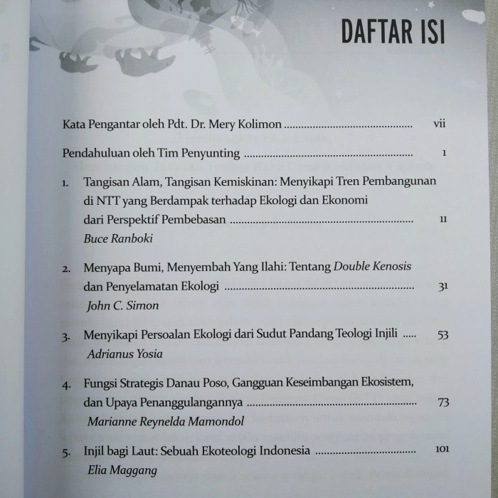 Bumi Laut Dan Keselamatan Refleksi Ekoteologi Kontekstual BPK Gunung Mulia