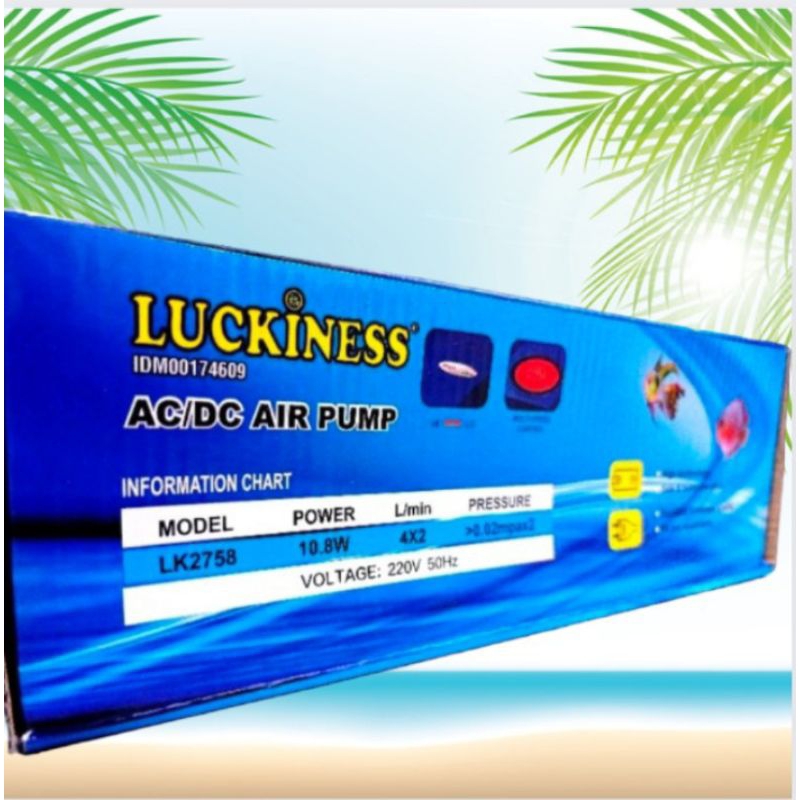 Mesin Aerator Airpump Udara LUCKINESS ACDC LK 2758