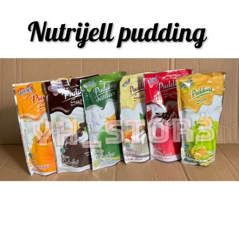 

NUTRIJELL PUDDING SUSU RASA 120GR, 145GR, 170GR / SERBUK PUDDING SUSU