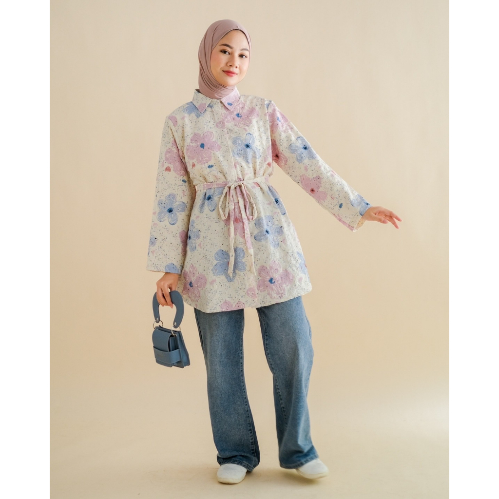 Myrubylicious EZNADA TUNIC KODE NN2640 | TUNIC | TUNIC MOTIF | TUNIC LENGAN PANJANG