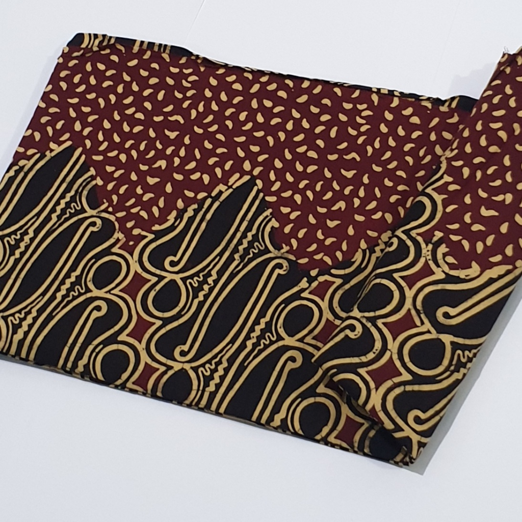 KAIN H SANTOSO AAA HITAM PUTIH / KAIN BATIK PEKALONGAN / KAIN BATIK UNGGUL JAYA / KAIN BATIK PARANG / MOTIF SIDOMUKTI