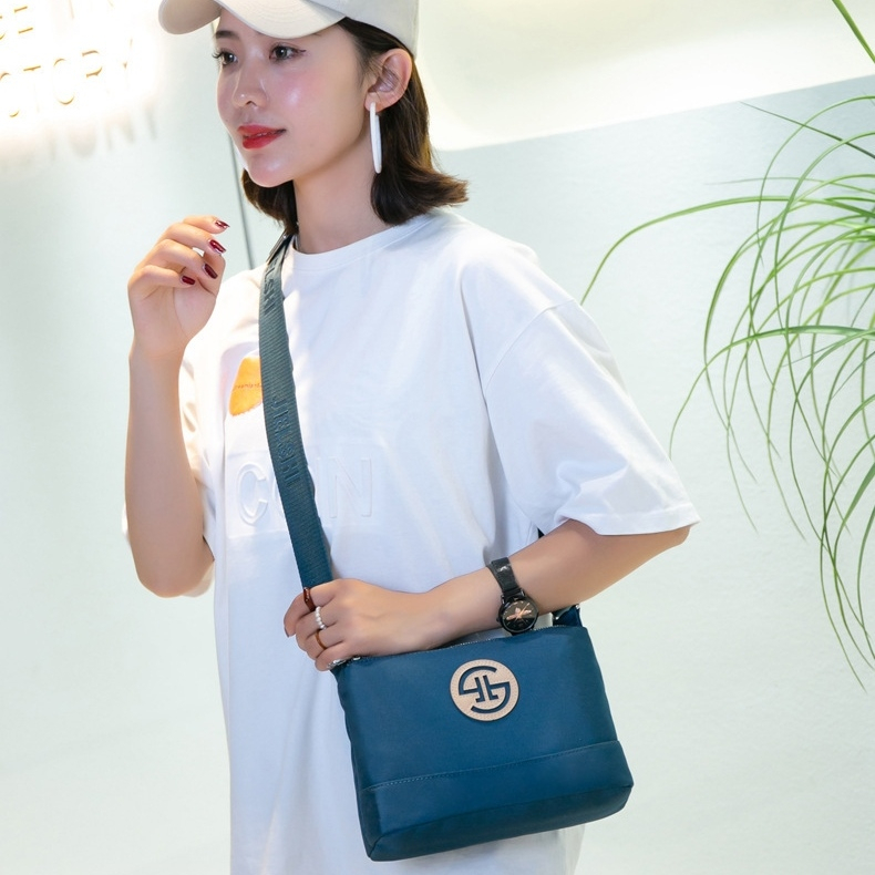 TAS SELEMPANG WANITA SLINGBAG CEWEK KOREA IMPORT PREMIUM CANVAS BIRU KEKINIAN BATAM BRANDED CRASA TA802B2 FASHION CASUAL SHOULDER BAG BAHU MURAH SIMPLE REMAJA