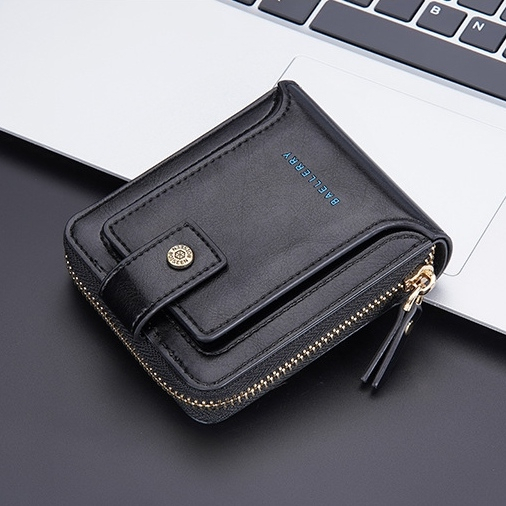 DOMPET LIPAT BAELLERRY ORIGINAL TERBARU MINI HEIDEL HITAM KULIT PREMIUM FASHION BRANDED BATAM CEWEK SIMPLE DEWASA KEKINIAN WA680B5 WANITA BISA PRIA