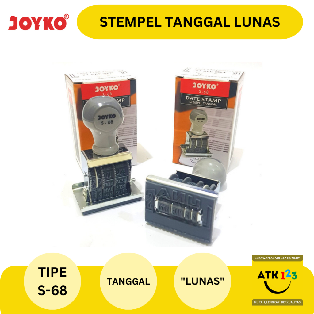 Stempel Tanggal / Stempel Lunas / Date Stamp Merk Joyko S-68