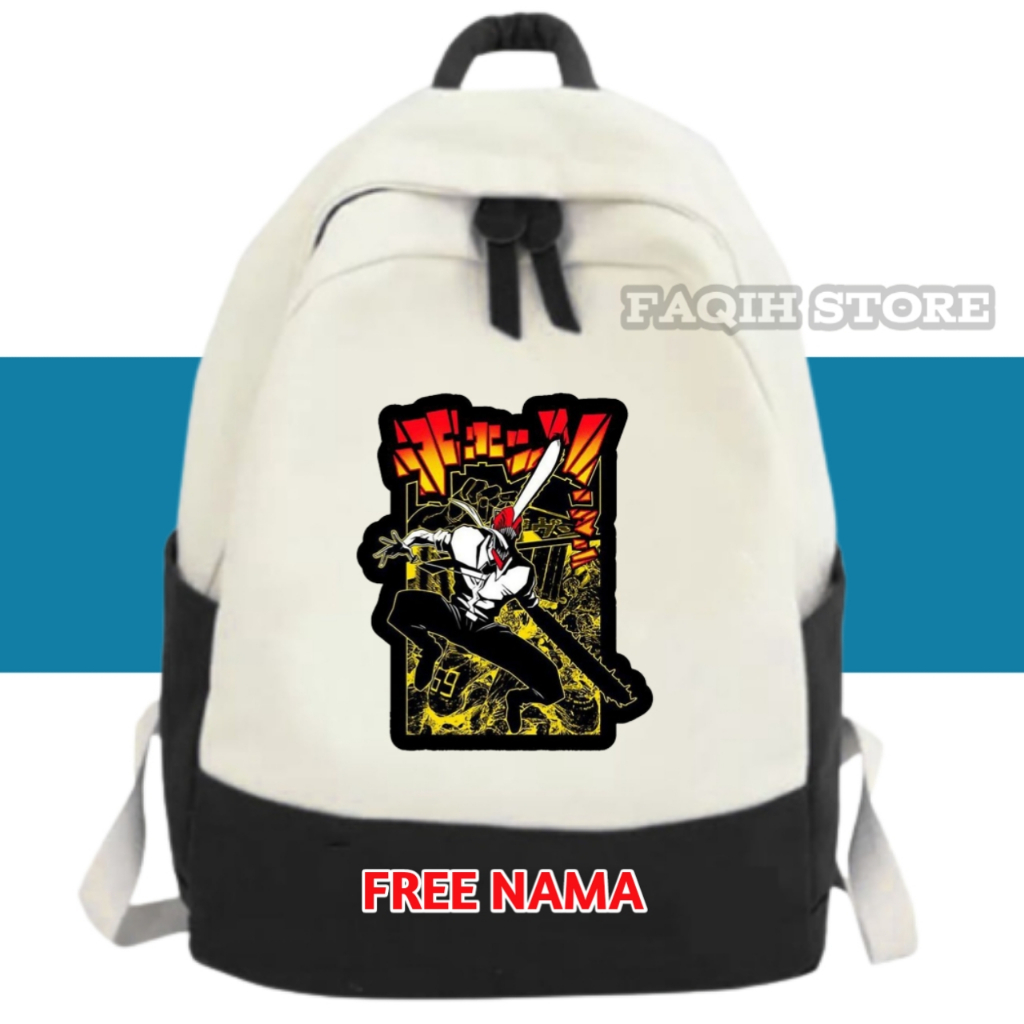 Tas Ransel Chainsaw Man, Tas Ransel Anak Sekolah  chainsaw man