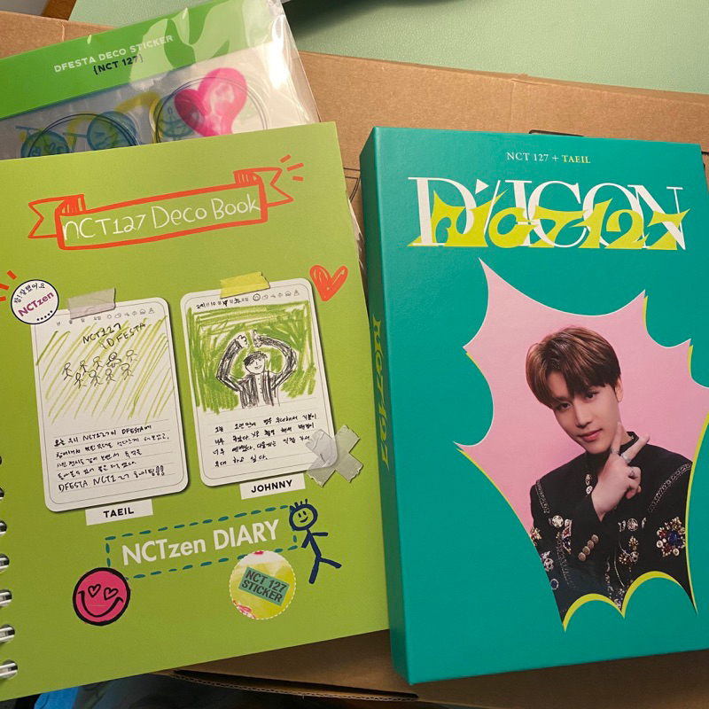 NCT 127 DFESTA DECO STICKER BOOK + MINI DICON BINDER A5 TAEIL TAEYONG YUTA JOHNNY DOYOUNG JAEHYUN JU