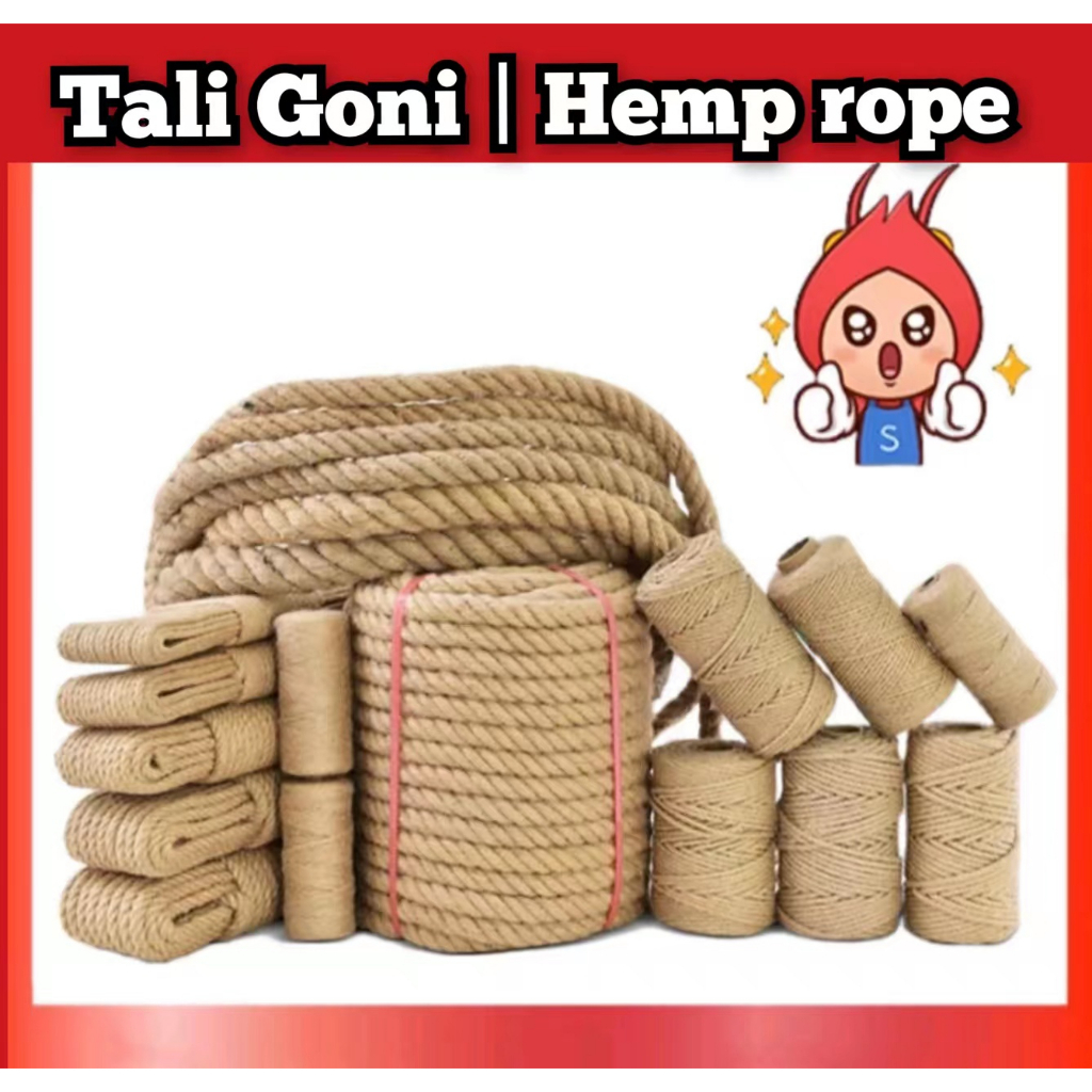 

Tali Goni 10mm Roll 50meter /Tali Rami /Tali Tambang/ Tali Tambanng Goni/ Tambang Tampar/ READY STOCK