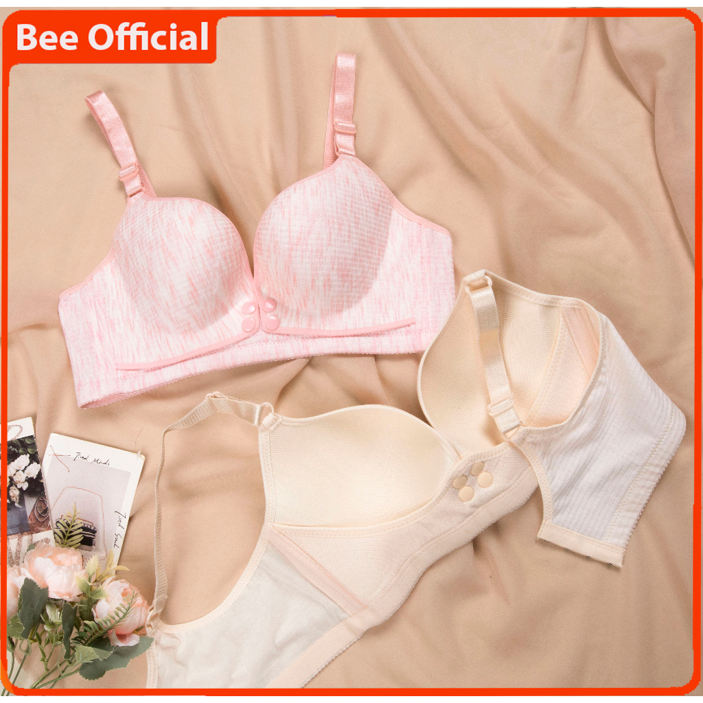 BEE - BH Bra Menyusui / Nursing Bra tanpa kawat Wanita Ibu Hamil AOSHUKA 2188