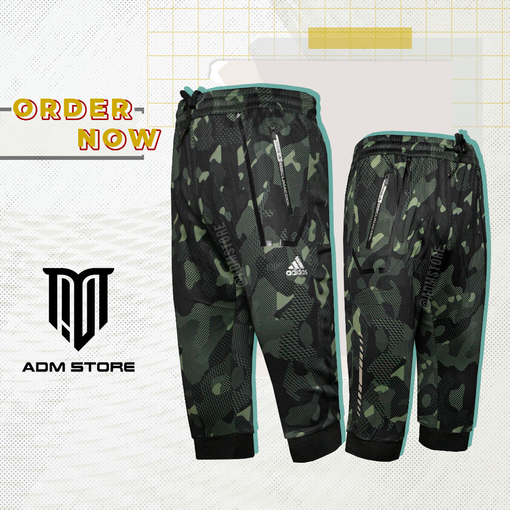 Celana Jogger Pants Pendek Pria Premium Import Loreng Army #JTL1