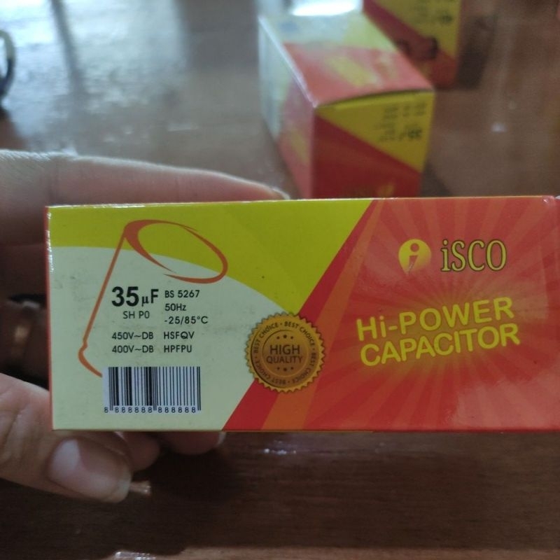 kapasitor mesin 35uf (isco)/ capacitor mesin 35uf isco HIGH QUALITY