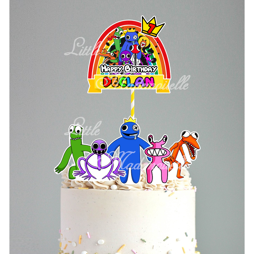 Cake Topper Rainbow Friends