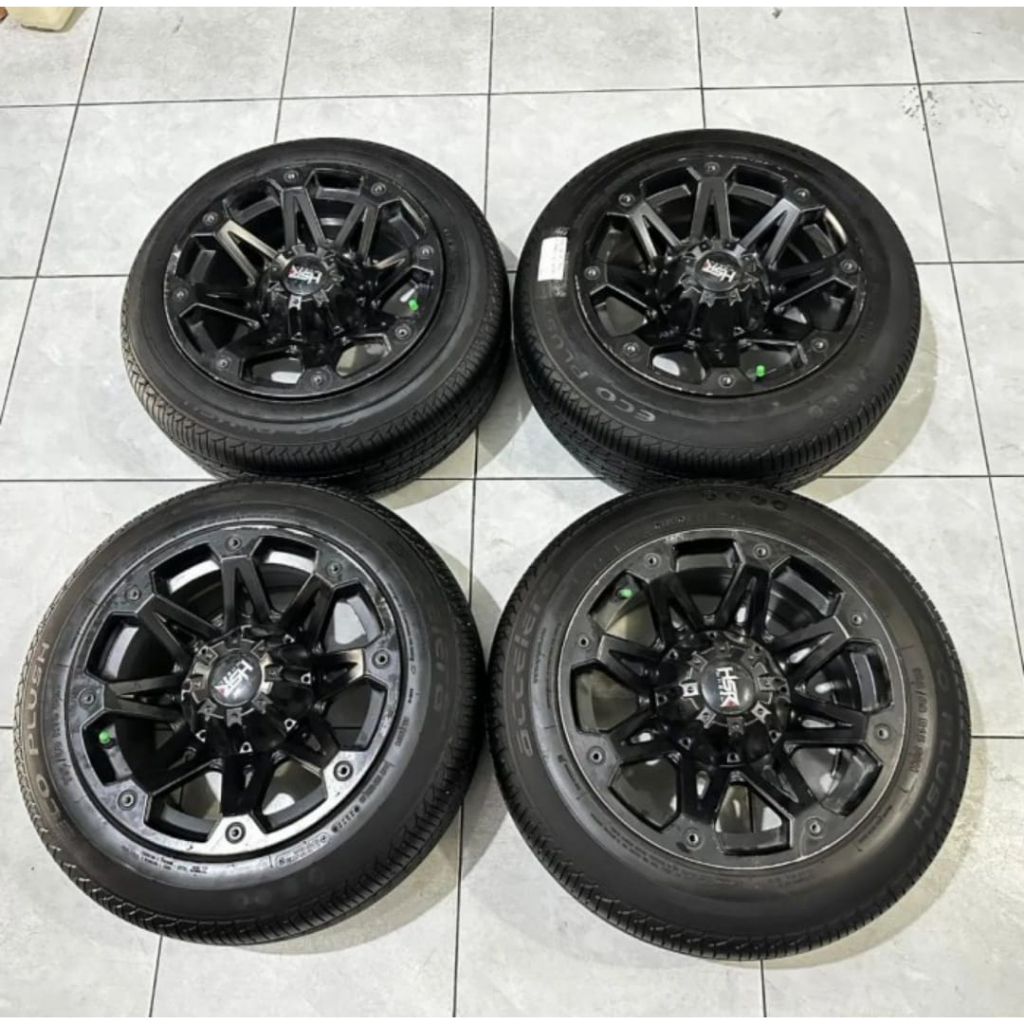 Velg Mobil Bekas Hsr Kleak Ring 15 Lebar 8 Lobang Baut 5x114 Et15 Ban 195 60 R15 Accelera