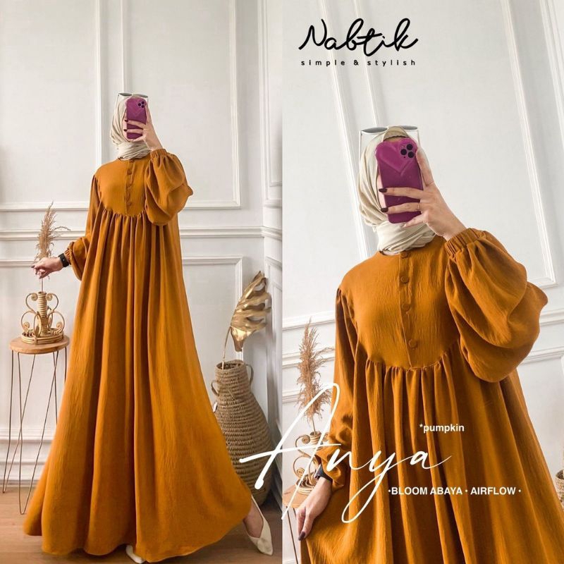 [Fashion Muslim] Gamis CIKA | ANYA DRESS Maxy Crinkle airflow | terbaru terlaris