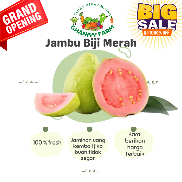 

Buah Jambu Merah 500Gram