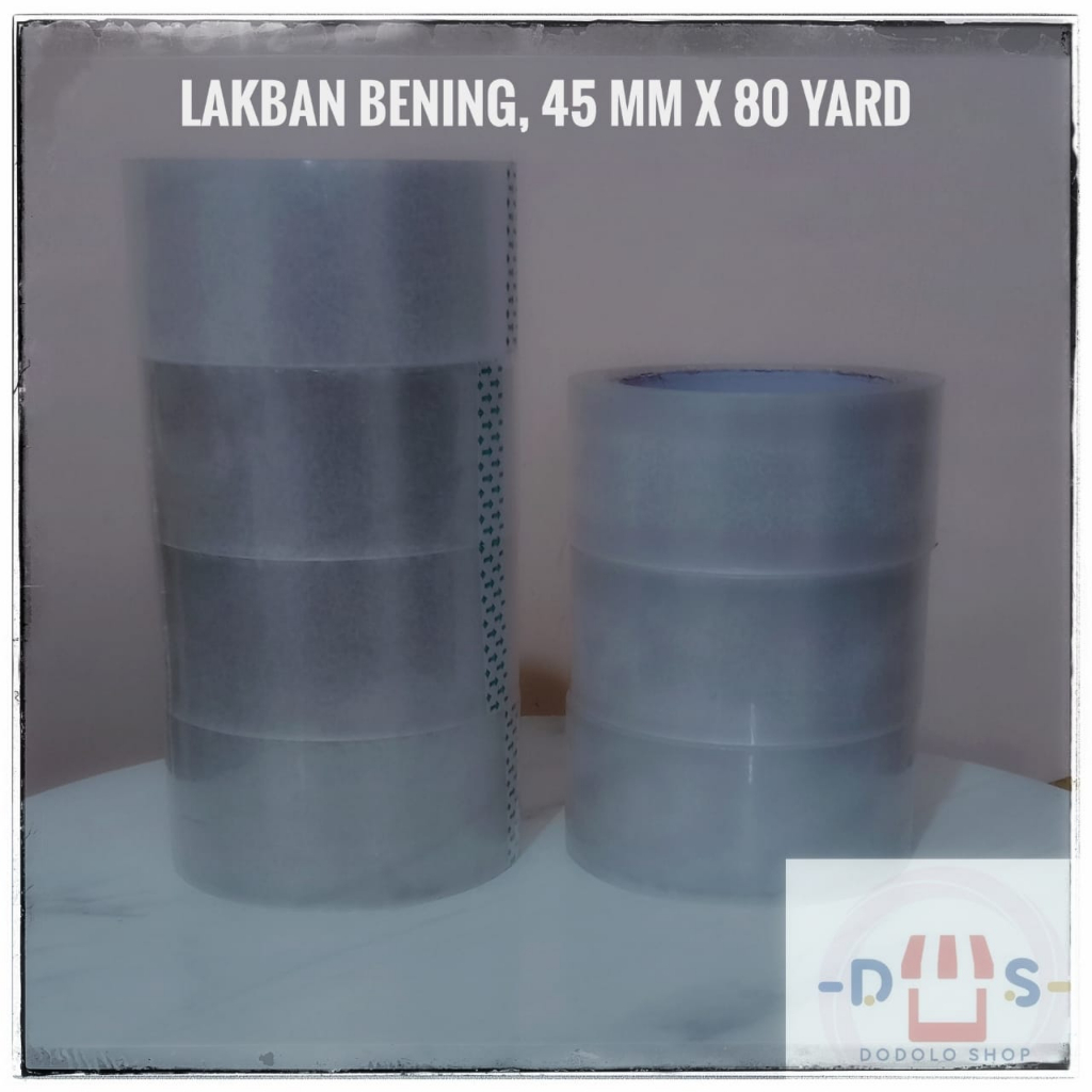 

Lakban bening & coklat, lakban packing 45mm.48mm 80 yard