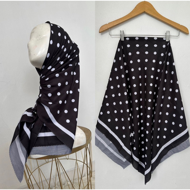 SADEAN HIJAB VOAL MOTIF AMOR SERIS//HIJAB SEGI EMPAT MOTIF TERBARU BISA COD