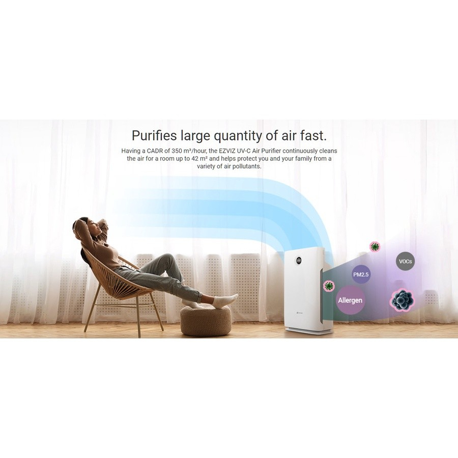 EZVIZ Air Purifier UV-C With True HEPA Filter