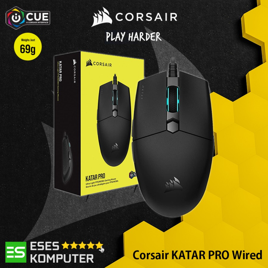 Mouse Corsair Katar PRO RGB | Ultra-Light Mouse Gaming