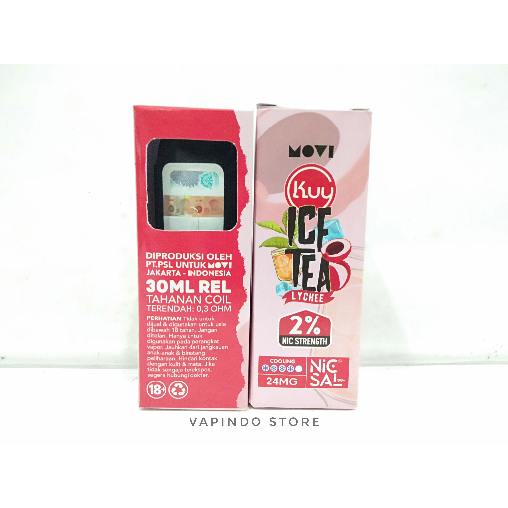 SALT KUY ICE TEA LYCHEE NICSAL99+ 30ML BY MOVI LIQUID