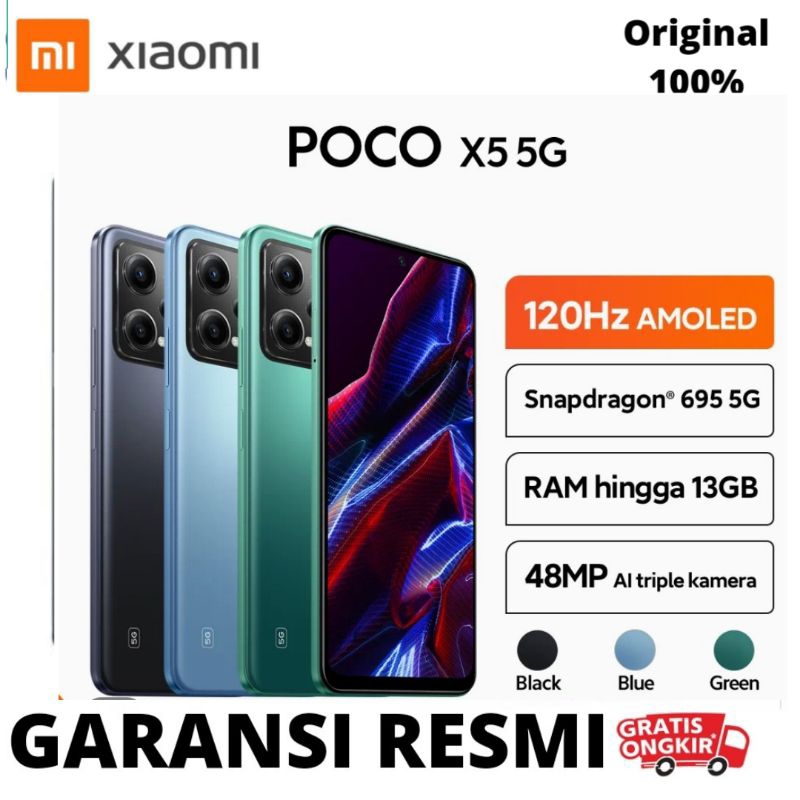 XIAOMI POCO X5 RAM 6/128GB & 8/256GB GARANSI RESMI