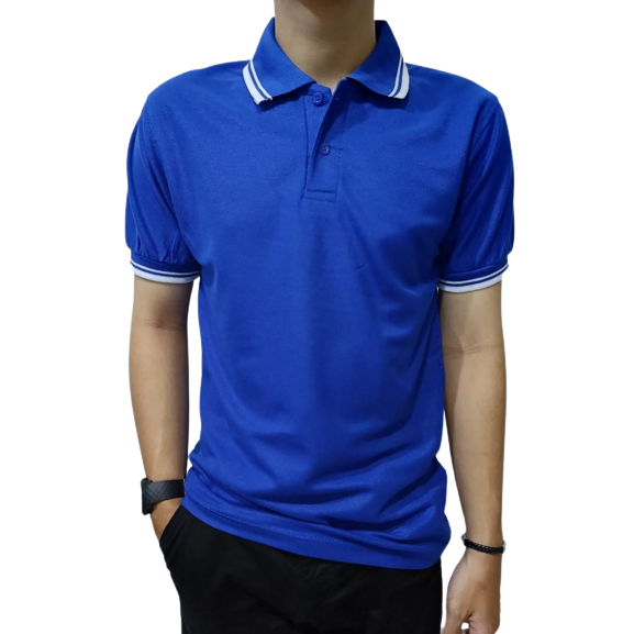 Noveli wear - Kaos polo shirt pria berkerah list stripe | kaos kerah pria seragam polos M L XL XXL