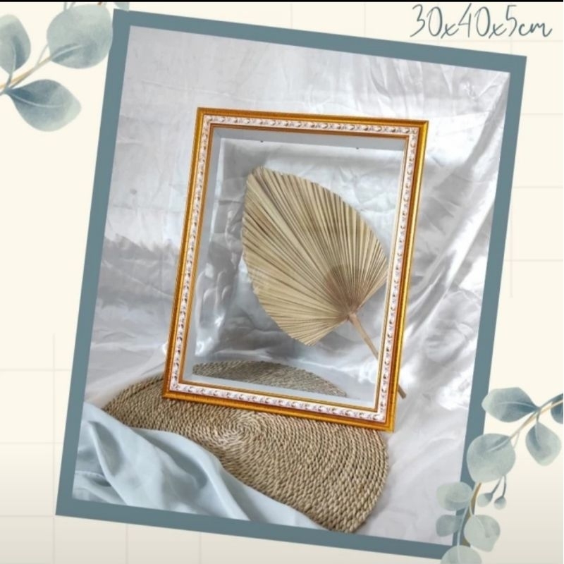Bingkai mahar 3D 30×40 transparan