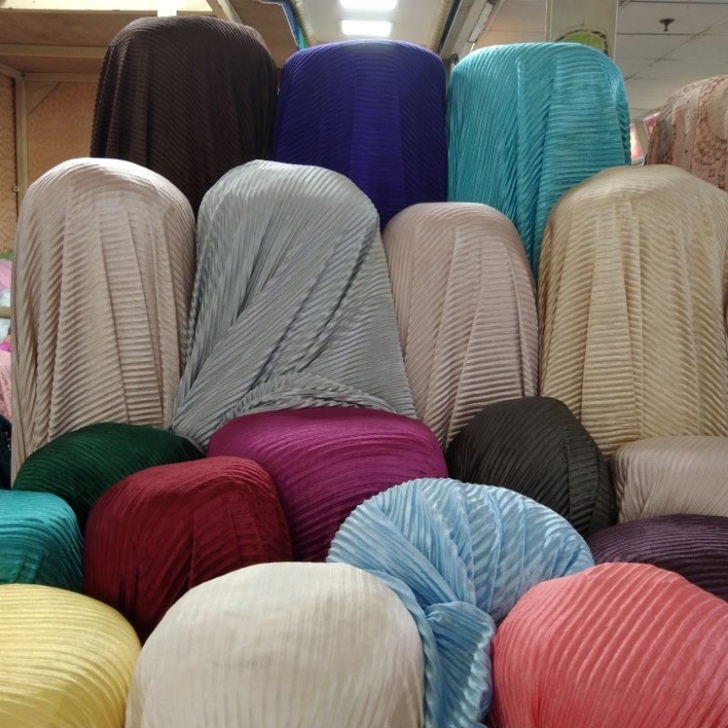 kain plisket - bahan plisket - (harga tertera 0,5meter)
