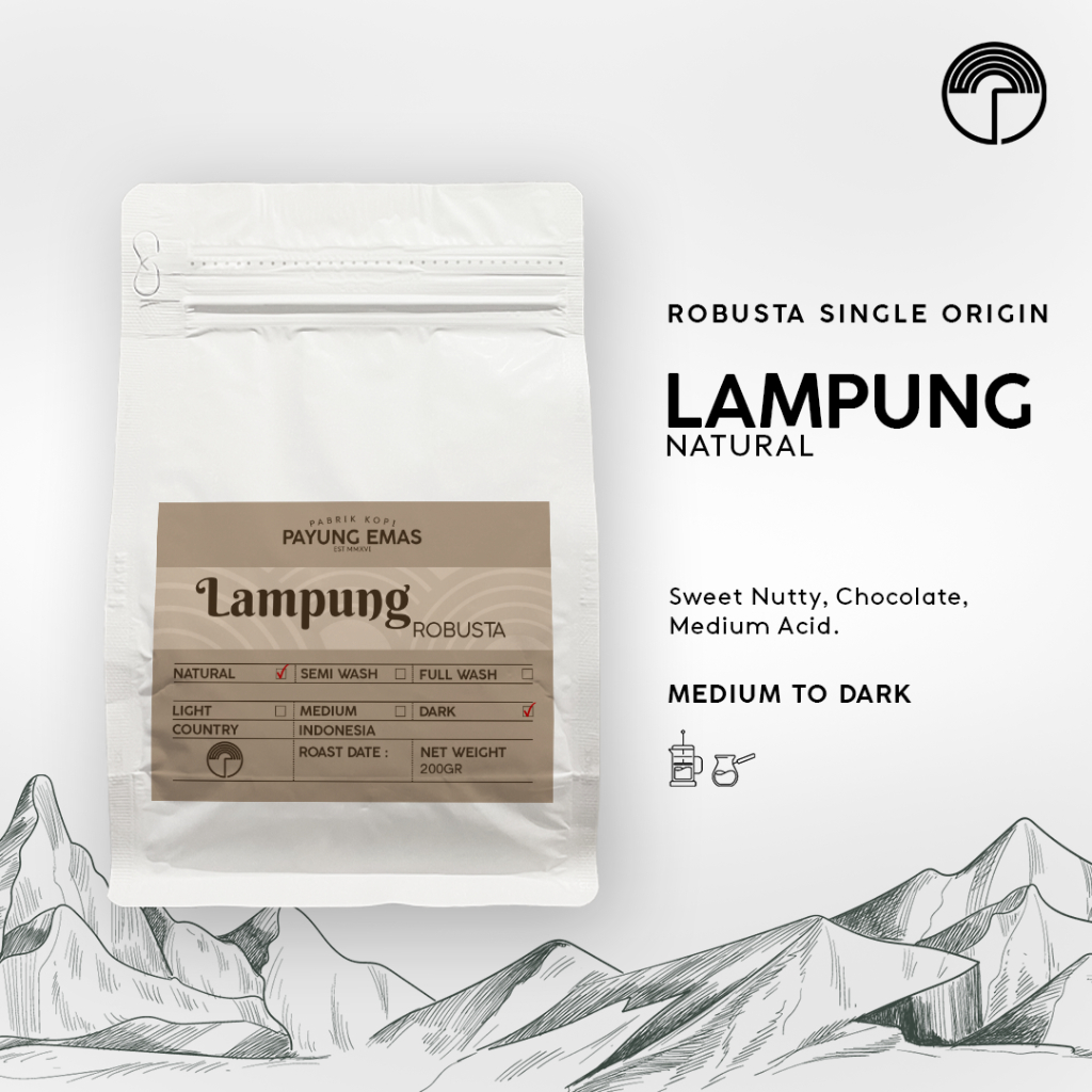 

Robusta Lampung 200gr Roast Bean Coffee