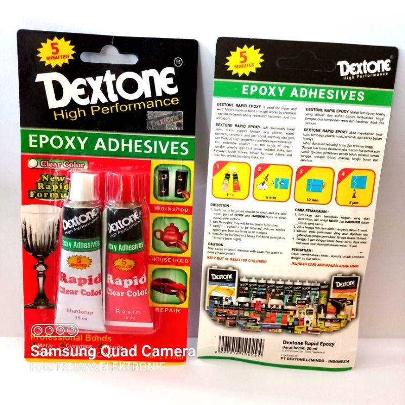 

Lem Dextone Rapid Epoxy Adhesives 15ml / Lem Speaker Pengganti Araldite