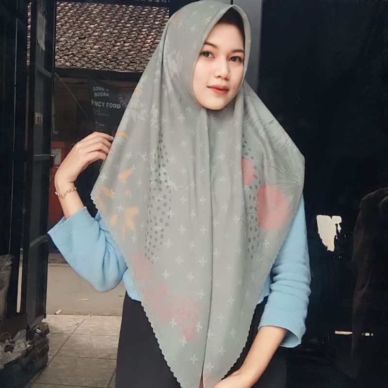 HIJAB VOAL SEGIEMPAT MOTIF || Panila_Mono and friends