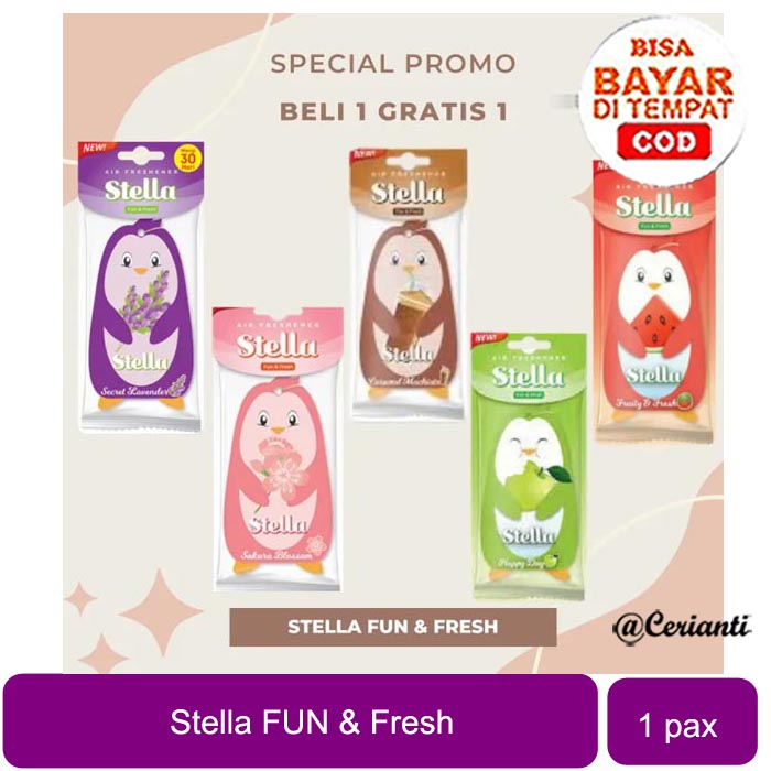 [Beli 1 Gratis 1] Stella Daily Freshness Pengharum Ruangan dan Mobil Fun N Fresh_Cerianti