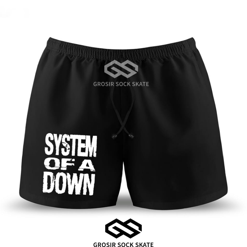 BOXER CELANA PENDEK MUSIC BAND SYSTEM OF A DOWN