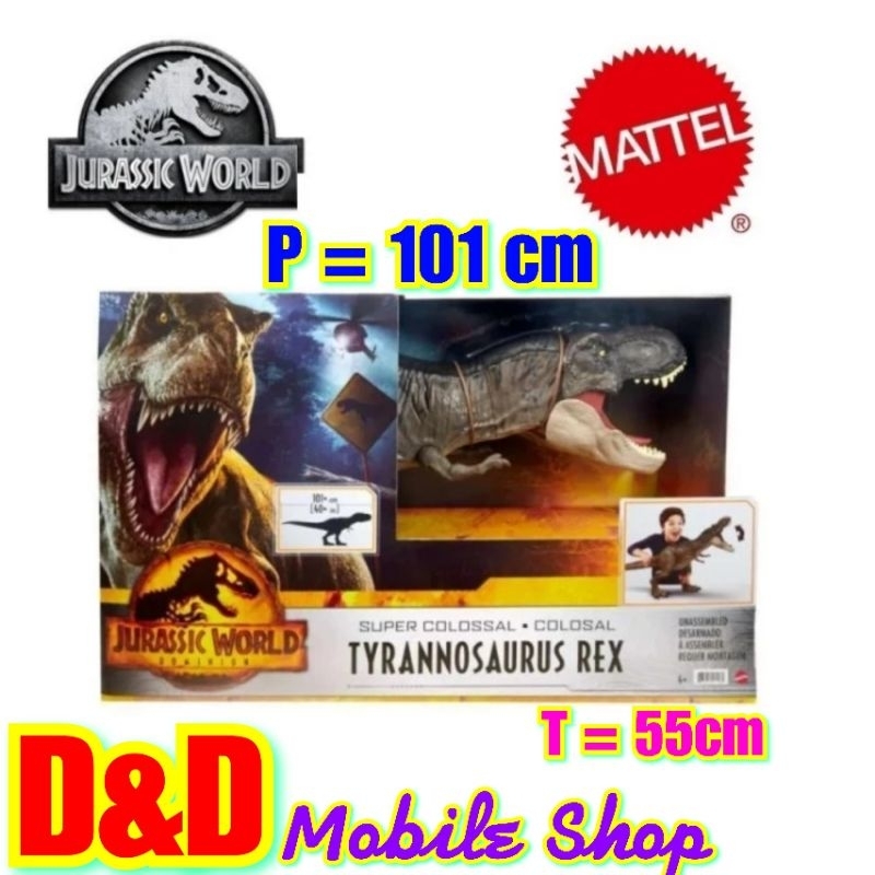 JURASSIC WORLD ORIGINAL MATTEL SUPER COLOSSAL TYRANNOSAURUS REX T-REX