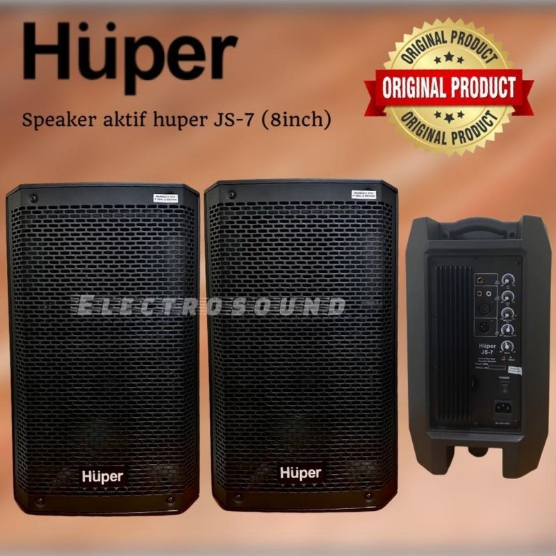 SPEAKER AKTIF HUPER 8 INCH JS 7 / SPEAKER AKTIF HUPER JS7 ORIGINAL (2UNIT)