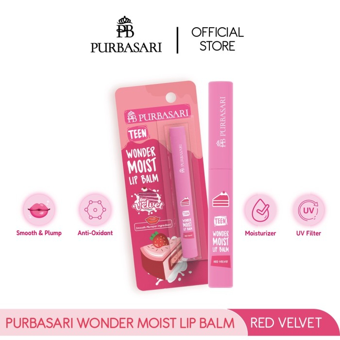 PURBASARI TEEN WONDER MOIST LIP BALM NEW