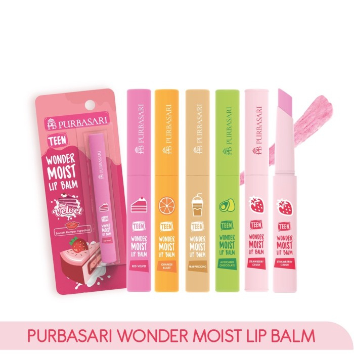 PURBASARI TEEN WONDER MOIST LIP BALM NEW