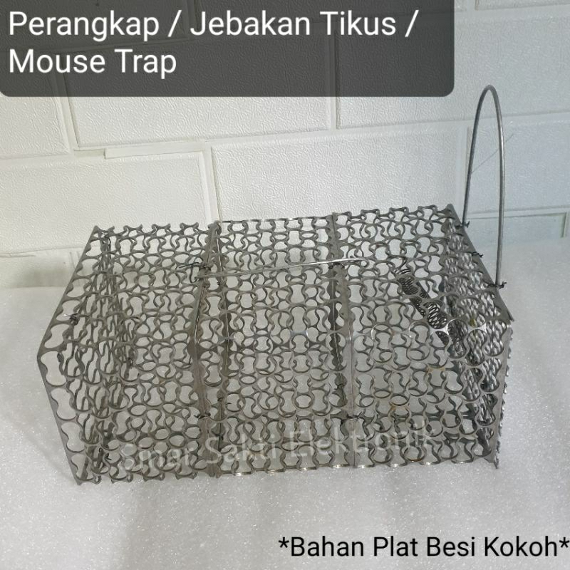 Perangkap Jebakan Tikus Masal Besi Plat Tebal Mouse Trap Kurungan Rat Pest Control Malang