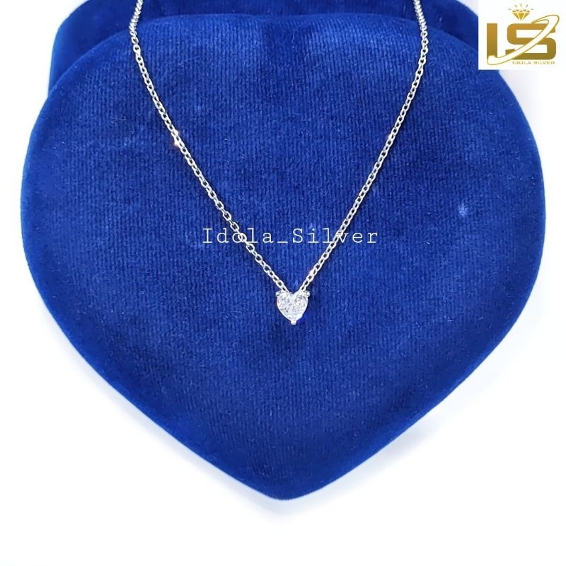 KALUNG PERAK ASLI SILVER 925 LAPIS EMAS PUTIH MODEL NAGITA SLAVINA RANTAI NORI POLOS KECIL - PERHIASAN PERAK ASLI