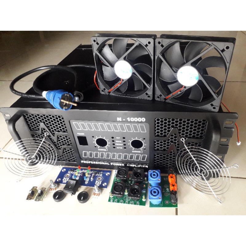 Bok power amplifier tipe N10000 4U Bahan besi tebal/Box power tipe N10000 4U tinggi 16cm bahan plat 