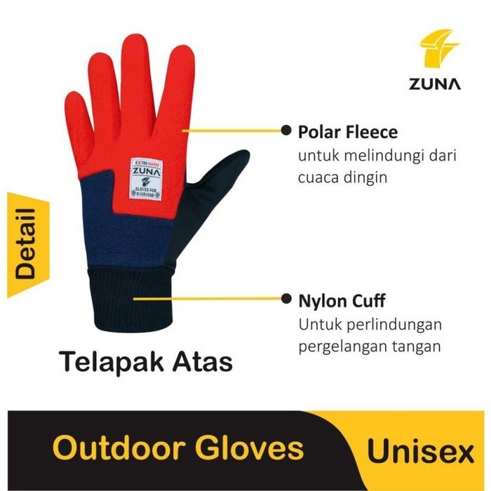 SARUNG TANGAN ZUNA RINJANI HIKING GLOVES