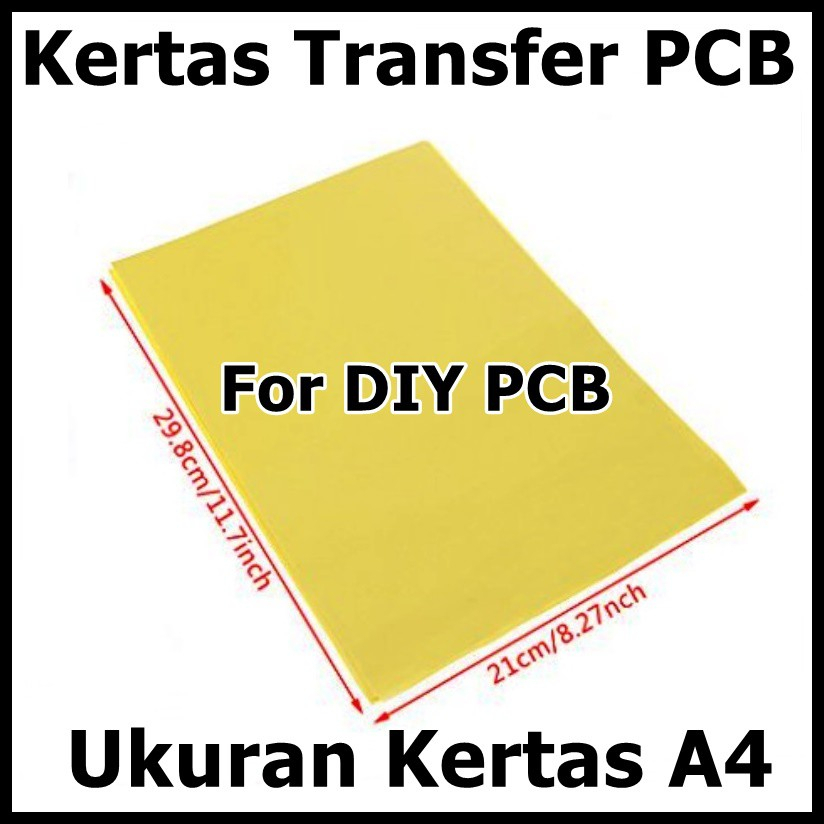 Kertas Kuning Jalur PCB Transfer Paper A4 Toner Laser Thermal Printing